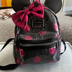 Disney/Loungefly Polka Dot Sequin Backpack